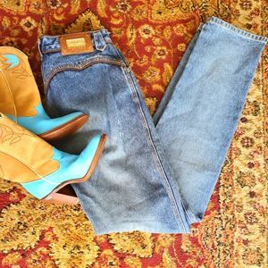 Lawman western straight leg high rise jeans